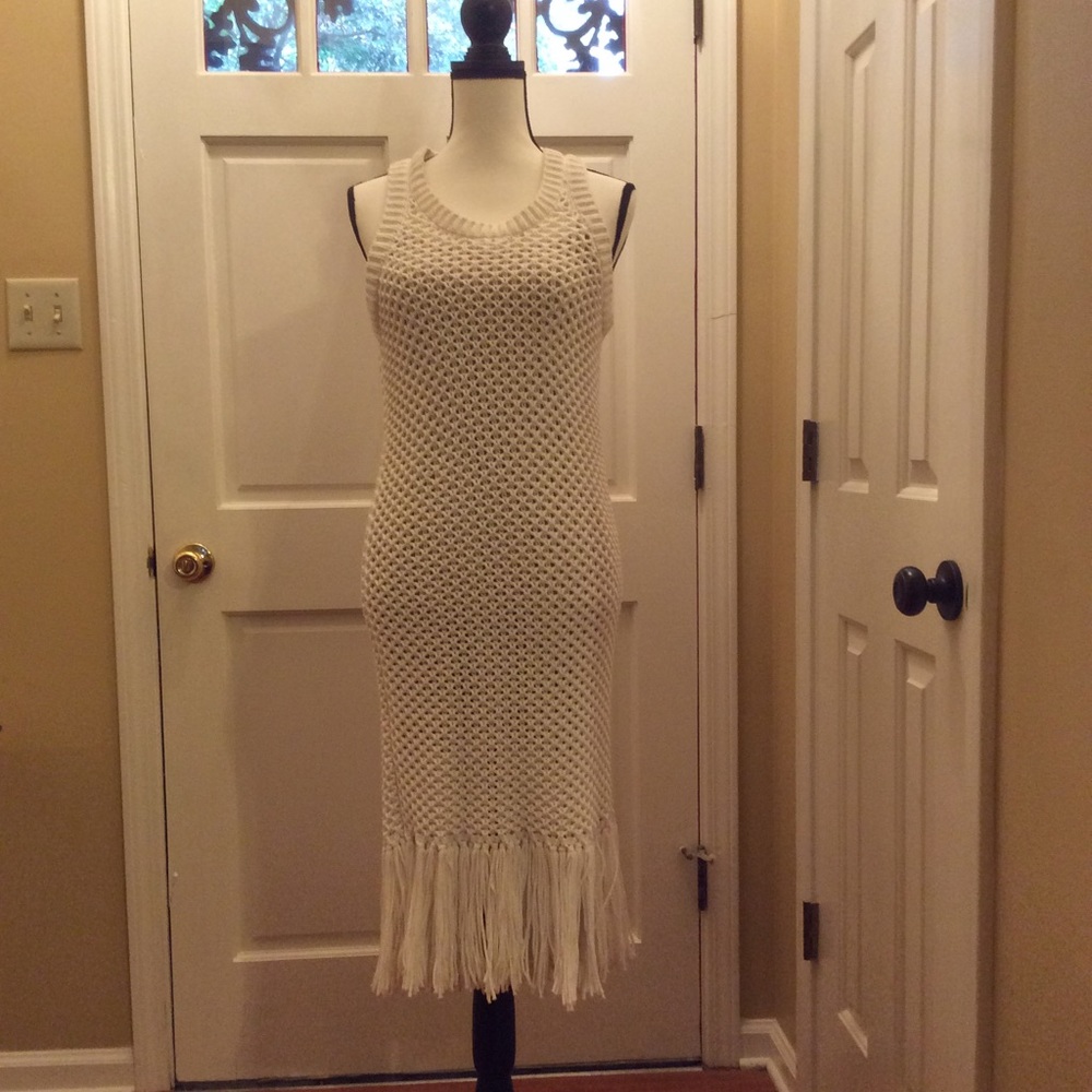 MICHAEL Michael Kors Crochet Fringe Dress
